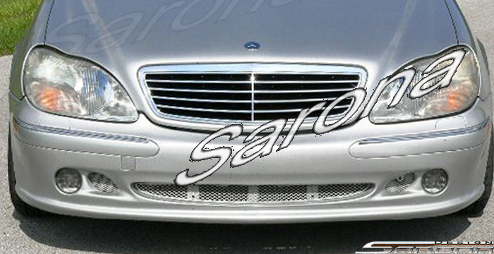 Custom Mercedes S Class Front Bumper  Sedan (2000 - 2002) - $490.00 (Part #MB-034-FB)